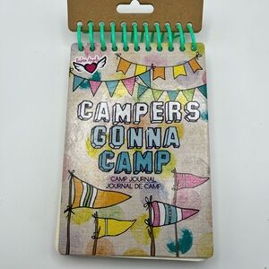 Campers Gonna Camp Spiral Camp Journal - Colorful Banner Design